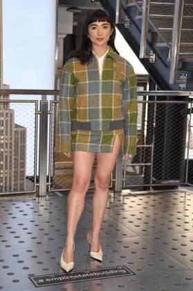 NEW YORK, NY- APRIL 7: Rowan Blanchard pictured as the cast of Hulu™s The Testaments to Visit the Empire State Building Ahead of April 8 Premiere on April 7, 2026 in New York City. Copyright: xmpi099 MediaPunchx
