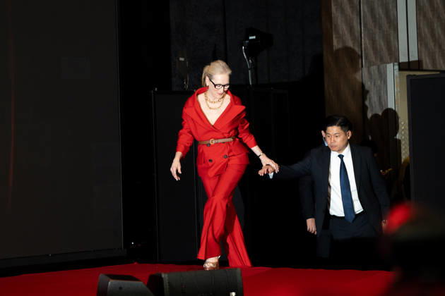 The Devil Wears Prada 2 press conference in Seoul SEOUL, SOUTH KOREA - APRIL 08: Meryl Streep during a press conference for the movie The Devil Wears Prada 2 at Four Seasons Hotel on April 08, 2026 in Seoul, South Korea. Hwawon Lee Anadolu Seoul South Korea. Editorial use only. Please get in touch for any other usage.  Copyright: x2026xAnadoluxHwawonxLeex