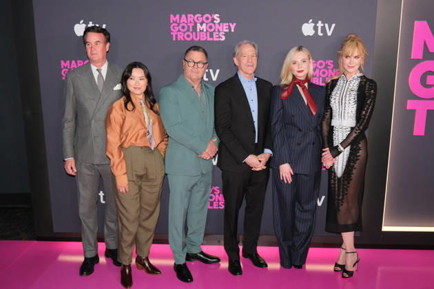 Margo s Got Money Troubles Premiere NEW YORK, NEW YORK - APRIL 08: Zack Van Amburg, Thaddea Graham, Nick Offerman, David E. Kelley, Elle Fanning and Nicole Kidman at Apple s Margo s Got Money Troubles premiere at Regal Union Square on April 08, 2026 in New York City.. Credit: Chris Gonzalez AdMedia EDITORIAL USE ONLY Copyright: xx AdMediax admphotostwo981165