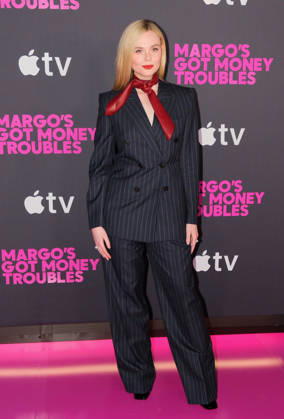 NEW YORK, NEW YORK - APRIL 08: Elle Fanning at Apple s Margo s Got Money Troubles premiere at Regal Union Square on April 08, 2026 in New York City.. Copyright: xAdMediax xMediaPunchx