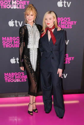 NEW YORK, NEW YORK - APRIL 08: Nicole Kidman & Elle Fanning at Apple s Margo s Got Money Troubles premiere at Regal Union Square on April 08, 2026 in New York City.. Copyright: xAdMediax xMediaPunchx
