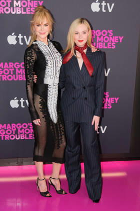 NEW YORK, NEW YORK - APRIL 08: Nicole Kidman & Elle Fanning at Apple s Margo s Got Money Troubles premiere at Regal Union Square on April 08, 2026 in New York City.. Copyright: xAdMediax xMediaPunchx