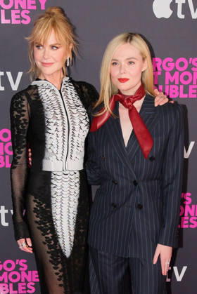NEW YORK, NEW YORK - APRIL 08: Nicole Kidman & Elle Fanning at Apple s Margo s Got Money Troubles premiere at Regal Union Square on April 08, 2026 in New York City.. Copyright: xAdMediax xMediaPunchx