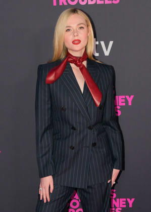NEW YORK, NEW YORK - APRIL 08: Elle Fanning at Apple s Margo s Got Money Troubles premiere at Regal Union Square on April 08, 2026 in New York City.. Copyright: xAdMediax xMediaPunchx