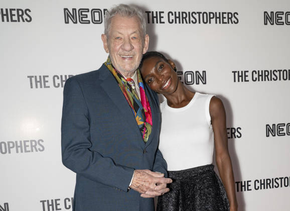 April 8, 2026, New York, New York, USA: SIR IAN MCKELLEN and MICHAELA COEL attend The Christophers premiere at Metrograph in New York. 8 April 2026 New York USA - ZUMAa265 20260408_zep_a265_028 Copyright: xEricxAcquayex