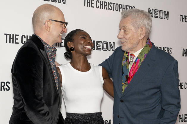 April 8, 2026, New York, New York, USA: STEVEN SODERBERGH, MICHAELA COEL and SIR IAN MCKELLEN attend The Christophers premiere at Metrograph in New York. 8 April 2026 New York USA - ZUMAa265 20260408_zep_a265_049 Copyright: xEricxAcquayex