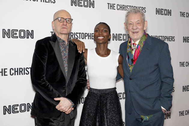 April 8, 2026, New York, New York, USA: STEVEN SODERBERGH, MICHAELA COEL and SIR IAN MCKELLEN attend The Christophers premiere at Metrograph in New York. 8 April 2026 New York USA - ZUMAa265 20260408_zep_a265_052 Copyright: xEricxAcquayex