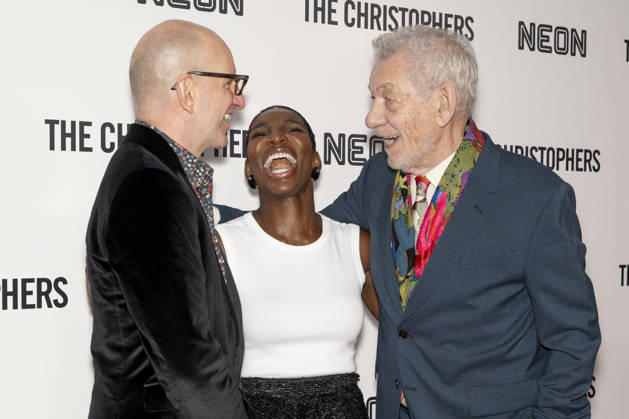 April 8, 2026, New York, New York, USA: STEVEN SODERBERGH, MICHAELA COEL and SIR IAN MCKELLEN attend The Christophers premiere at Metrograph in New York. 8 April 2026 New York USA - ZUMAa265 20260408_zep_a265_050 Copyright: xEricxAcquayex