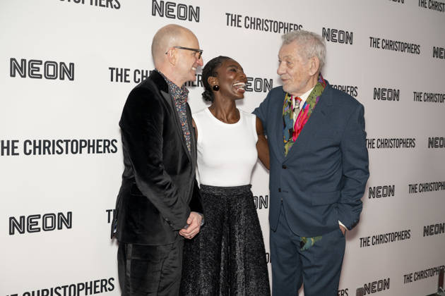 April 8, 2026, New York, New York, USA: STEVEN SODERBERGH, MICHAELA COEL and SIR IAN MCKELLEN attend The Christophers premiere at Metrograph in New York. 8 April 2026 New York USA - ZUMAa265 20260408_zep_a265_048 Copyright: xEricxAcquayex