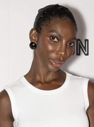 April 8, 2026, New York, New York, USA: MICHAELA COEL attends The Christophers premiere at Metrograph in New York. 8 April 2026 New York USA - ZUMAa265 20260408_zep_a265_039 Copyright: xEricxAcquayex