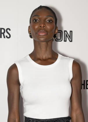 April 8, 2026, New York, New York, USA: MICHAELA COEL attends The Christophers premiere at Metrograph in New York. 8 April 2026 New York USA - ZUMAa265 20260408_zep_a265_042 Copyright: xEricxAcquayex
