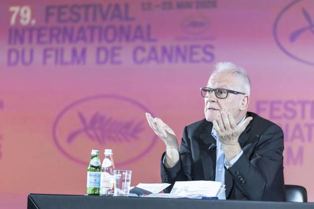 Thierry Frémaux, délégué général du festival de Cannes Press conference with the official announcement of the films in competition for the 79th Cannes International Film Festival on April 9, 2026 Olivier Borde Bestimage Press conference with the official announcement of the films in competition for the 79th Cannes International Film Festival on April 9, 2026 Paris France Copyright: xOLIVIERxBORDEx xBESTIMAGExOLIVIERxBORDEx xBESTIMAGEx