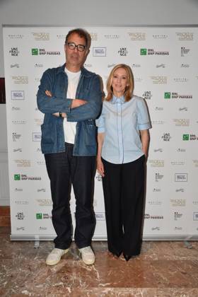 Rome, Hotel Sofitel Photocall Rendez-Vous, Pictured: Dominik Moll Lea Drucker Copyright: xVincenzoxLandix xipa-agency.netx xVincenzoxLandix IPA_Agency_IPA73847211