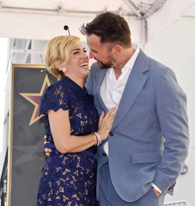 American actor, director and writer Noah Wyle is joined his wife Sara Wells during an unveiling ceremony honoring him with the 2,840th star on the Hollywood Walk of Fame in Los Angeles on Thursday, April 9, 2026. LAP20260409918 JIMxRUYMEN