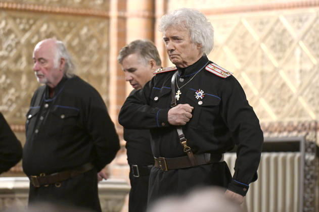 Peter Orloff & der Schwarzmeer Kosaken Chor live bei einem Konzert ihrer Abschiedstournee in der Lutherkirche. Görlitz, 09.04.2026