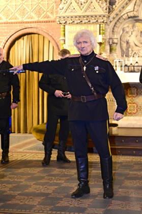 Peter Orloff & der Schwarzmeer Kosaken Chor live bei einem Konzert ihrer Abschiedstournee in der Lutherkirche. Görlitz, 09.04.2026