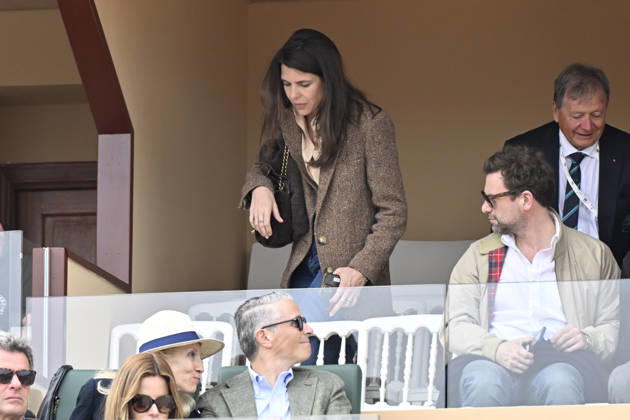 CELEBRITES : Tennis - Monte Carlo Rolex Masters 2026 - ATP - 10 04 2026 Sylvester Strautmann - Alexandra de Hanovre et la princesse Charlotte Casiraghi et Nicolas Mathieu NO CREDIT MONACO Copyright: xCCx
