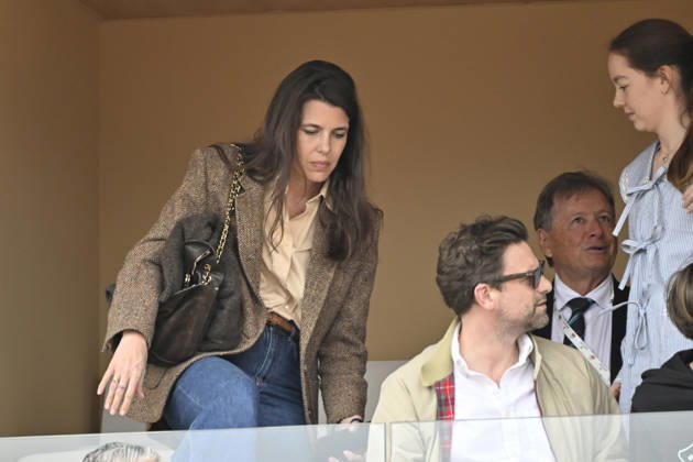 CELEBRITES : Tennis - Monte Carlo Rolex Masters 2026 - ATP - 10 04 2026 Sylvester Strautmann - Alexandra de Hanovre et la princesse Charlotte Casiraghi et Nicolas Mathieu NO CREDIT MONACO Copyright: xCCx