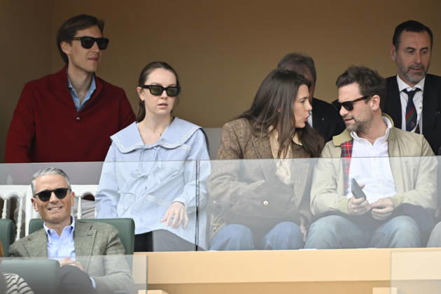 CELEBRITES : Tennis - Monte Carlo Rolex Masters 2026 - ATP - 10 04 2026 Sylvester Strautmann - Alexandra de Hanovre et la princesse Charlotte Casiraghi et Nicolas Mathieu NO CREDIT MONACO Copyright: xCCx