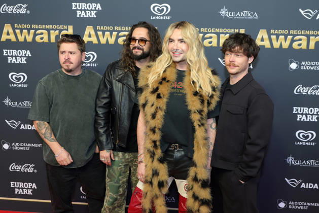 Radio Regenbogen Award 2026 Bill und Tom Kaulitz von Tokio Hotel auf dem roten Teppich. Radio Regenbogen Award 2026. Verleihung des 26. Radio Regenbogen Awards am 10.04.2026 in der Europa Park Arena in Rust. Baden-Württemberg, Deutschland.