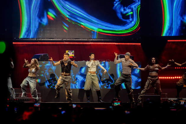 Festival Los40 Primavera Pop Madrid 2026 La Beba performs during the Festival Los40 Primavera Pop Madrid 2026, at the Movistar Arena, on the 10th of April 2026, in Madrid Spain The festival brings together some of the biggest names in pop and urban music of the moment in a macro-concert night on the occasion of LOS40s 60th anniversary Thousands of attendees enjoy live the greatest hits that dominate the charts 10 APRIL 2026 MUSIC LOS40 PRIMAVERA POP CONCERT MUSIC MUSICIANS FAMOUS SINGERS CULTURE ENTERTAINMENT Madrid Madrid Madrid Spain  Copyright: xRicardoxRubiox 7429865