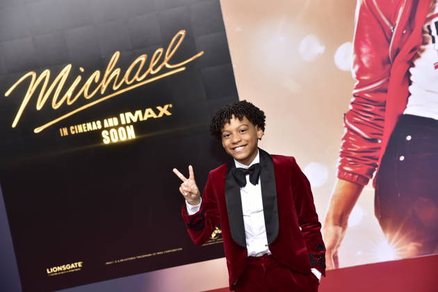 MICHAEL INTERNATIONALE PREMIERE IN BERLIN Gast der junge MICHAEL JACKSON Ankunft, roter Teppich zum PhotoCall im Rahmen der Intgernationalen Premiere von Global Fan Celebrartion MICHAEL in Berlin am 10.04.2026