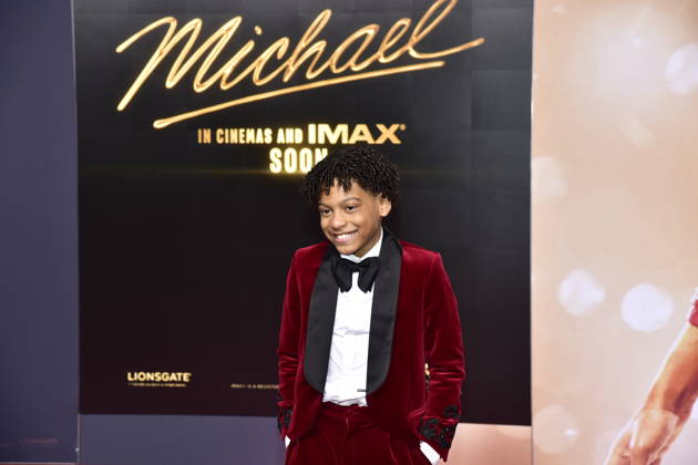 MICHAEL INTERNATIONALE PREMIERE IN BERLIN Gast der junge MICHAEL JACKSON Ankunft, roter Teppich zum PhotoCall im Rahmen der Intgernationalen Premiere von Global Fan Celebrartion MICHAEL in Berlin am 10.04.2026