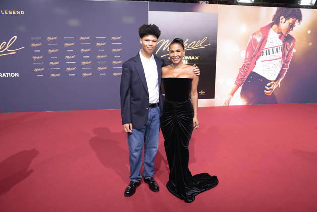 Nia Long und ihr Sohn Kez bei der Michael Film Premiere am 11.04.2026 in Berlin Michael Filmpremiere in Berlin