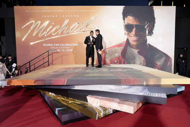 Jermaine Jackson und Steven Gaetjen bei der Michael Film Premiere am 11.04.2026 in Berlin Michael Filmpremiere in Berlin