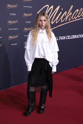 Lina Larissa Strahl during the Michael movie premiere at Uber Eats Music Hall on April, 11, 2026 in Berlin, Germany Michael movie premiere at Uber Eats Music Hall in Berlin, Germany