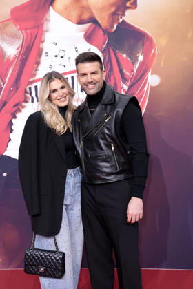 Jay Khan and Jessie Noe Scheuermann during the Michael movie premiere at Uber Eats Music Hall on April, 11, 2026 in Berlin, Germany Michael movie premiere at Uber Eats Music Hall in Berlin, Germany