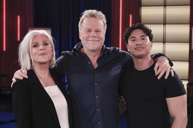 Birgit Schrowange, Jenke von Wilmsdorff und Tutty Tran bei der Aufzeichnung der WDR-Talkshow Kölner Treff im WDR Studio BS 3. Köln, 10.04.2026