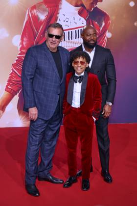 Michael Graham King, Juliano Valdi, Antoine Fuqua Filmpremiere zu Michael auf dem Uber Platz Berlin Datum: 10.04.2026 Copyright: xEventpress Kratschx