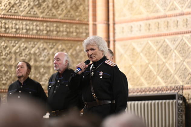 Peter Orloff & der Schwarzmeer Kosaken Chor live bei einem Konzert ihrer Abschiedstournee in der Lutherkirche. Görlitz, 09.04.2026 Copyright: xMatthiasxWehnertx