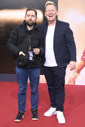 Adam Wolke und Jens Knossalla bei der Premiere des Kinofilms Michael in der Uber Eats Music Hall. Berlin, 10.04.2026