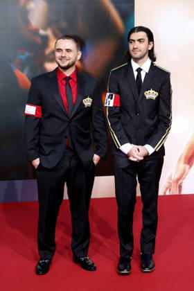 Michael , Weltpremiere auf dem Uber Platz, Berlin, 10.04.2026 Prince Michael Jackson und Jr. und Prince Michael Joseph Jackson II (Söhne von Michael Jackson) bei der Weltpremiere des Kinofilms Michael auf dem Uber Platz in Berlin am 10.04.2026 Berlin Uber Platz Copyright: xAnitaxBuggex