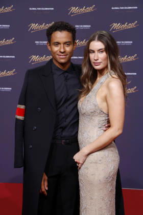 Michael , Weltpremiere auf dem Uber Platz, Berlin, 10.04.2026 Jaafar Jackson und seine Partnerin Maddie Simpson bei der Weltpremiere des Kinofilms Michael auf dem Uber Platz in Berlin am 10.04.2026 Berlin Uber Platz Copyright: xAnitaxBuggex
