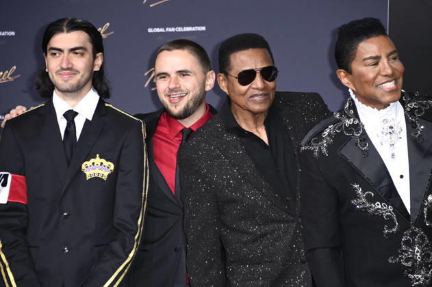 Bigi Jackson, Prince Jackson, Jackie Jackson und Jermaine Jackson bei der Premiere des Kinofilms Michael in der Uber Eats Music Hall. Berlin, 10.04.2026