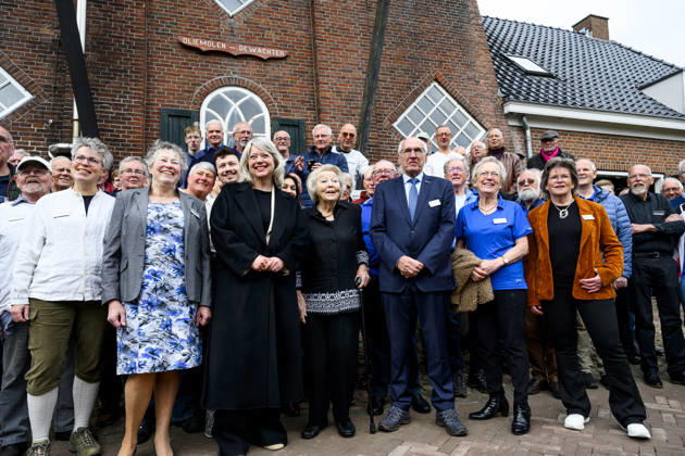 11-04-2026 Zuidlaren Princess Beatrix at the opening of De Wachter windmill in Zuidlaren. Â  Copyright: xPPEx