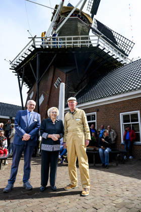 11-04-2026 Zuidlaren Princess Beatrix at the opening of De Wachter windmill in Zuidlaren. Â  Copyright: xPPEx