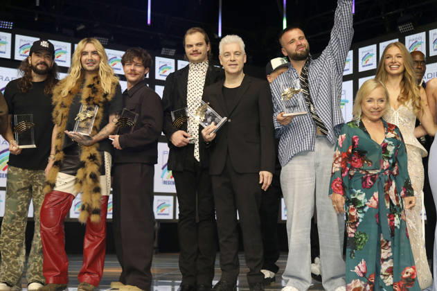 Preisträger und Laudatoren bei der Verleihung des 26. Radio Regenbogen Award 2026 in der Europa-Park Arena. Rust, 10.04.2026