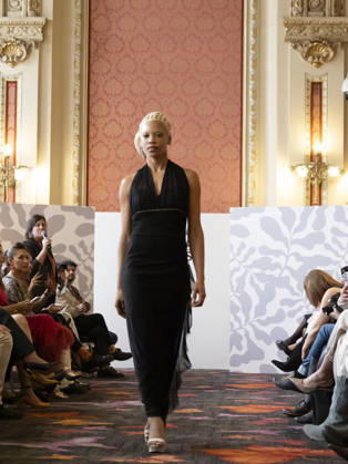 April 11, 2026, Madrid, Madrid, Spain: MADRID, SPAIN - APRIL 11: A model showcases a creation by MANUELA MASAGO during the Pasarela EspaoÂ±ola LimeLife at Casino Gran Via on April 11, 2026 in Madrid, Spain. Madrid Spain  - ZUMAh199 20260411_zip_h199_007 Copyright: xAaronxHerediax