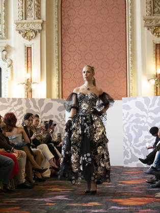 April 11, 2026, Madrid, Madrid, Spain: MADRID, SPAIN - APRIL 11: A model showcases a creation by JULIETH during the Pasarela EspaoÂ±ola LimeLife at Casino Gran Via on April 11, 2026 in Madrid, Spain Madrid Spain  - ZUMAh199 20260411_zip_h199_003 Copyright: xAaronxHerediax