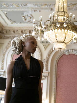 April 11, 2026, Madrid, Madrid, Spain: MADRID, SPAIN - APRIL 11: A model showcases a creation by MANUELA MASAGO during the Pasarela EspaoÂ±ola LimeLife at Casino Gran Via on April 11, 2026 in Madrid, Spain. Madrid Spain  - ZUMAh199 20260411_zip_h199_001 Copyright: xAaronxHerediax