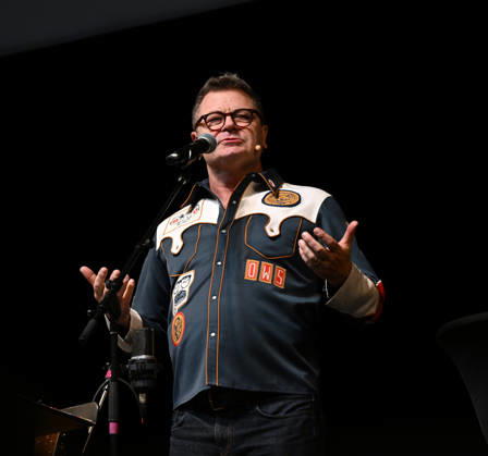 April 11, 2026, Virginia Beach, Virginia, USA: NICK OFFERMAN brings his Big Woodchuck Tour to the Sandler Center in Virginia Beach, Virginia on 10 April 2026. Photo . Ã‚ Virginia Beach USA  - ZUMAm90_ 20260411_zap_m90_024 Copyright: xJeffxMoorex