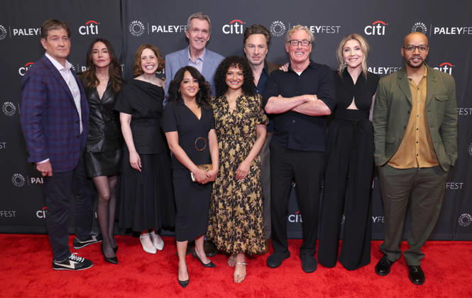 Hollywood CA April 11- Sarah Chalke, Judy Reyes, Neil Flynn, Aseem Batra, Donald Faison, Bill Lawrence, Christa Miller, John C. McGinley, Vanessa Bayer, Zach Braff at 2026 PaleyFest LA - ABC s Scrubs at The Dolby Theatre in Hollywood on April 11, 2026 Copyright AdMedia MediaPunch Copyright: xAdMedia MediaPunchx