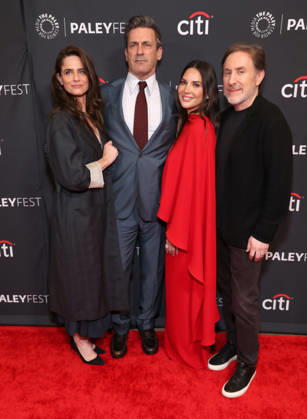 Amanda Peet, Jon Hamm, Olivia Munn and Jonathan Tropper At Apple TV s Your Friends & Neighbors screening at PaleyFest LA at the Dolby Theatre in Hollywood, California on April 11, 2026. Copyright: xAdMedia MediaPunchx