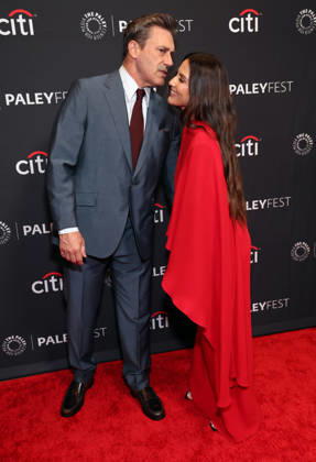 Jon Hamm and Olivia Munn At Apple TV s Your Friends & Neighbors screening at PaleyFest LA at the Dolby Theatre in Hollywood, California on April 11, 2026. Copyright: xAdMedia MediaPunchx