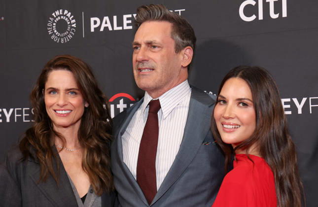2026 PaleyFest LA - Apple TV s Your Friends and Neighbors Hollywood CA April 11- Amanda Peet, Jon Hamm, Olivia Munn, at 2026 PaleyFest LA - Apple TV s Your Friends and Neighbors at The Dolby Theatre in Hollywood on April 11, 2026 Copyright AdMedia Hollywood CA United States  Copyright: xFatixSadou ABACAPRESS.COMx