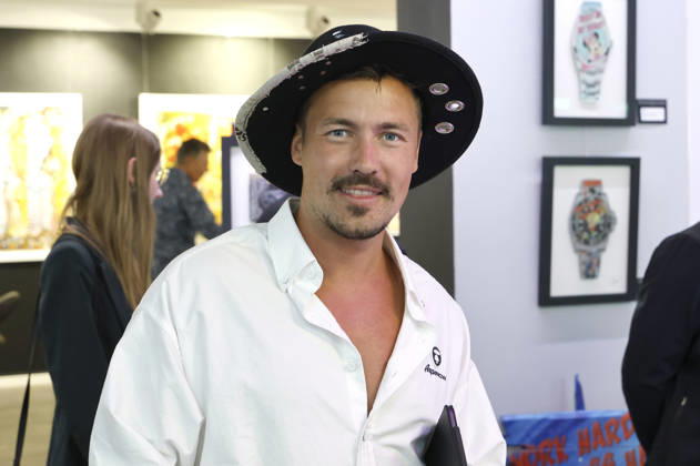 Steffen Rosenberger bei der Eröffnung der Ausstellung Keine Panik in Werl - Das Udo Lindenberg Universum in den Walentowski Galerien. Werl, 11.04.2026